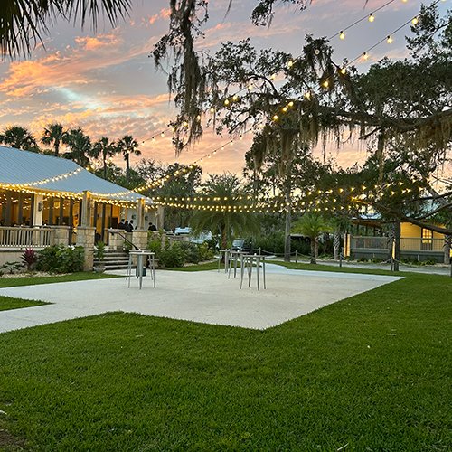 Lower Patio area of The Magnolia Room at The Fountain of Youth